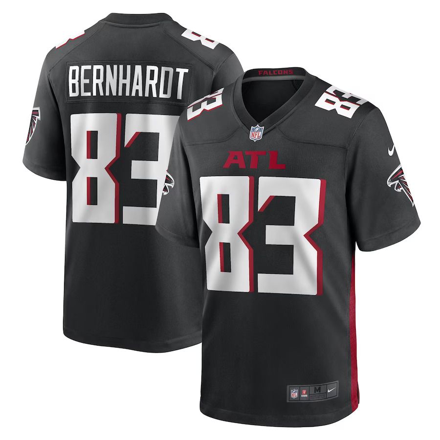 Men Atlanta Falcons 83 Jared Bernhardt Nike Black Game Player NFL Jersey